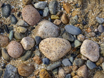 Boulders on the beach