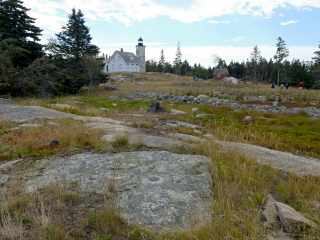 Looking S toward the lighthouse.