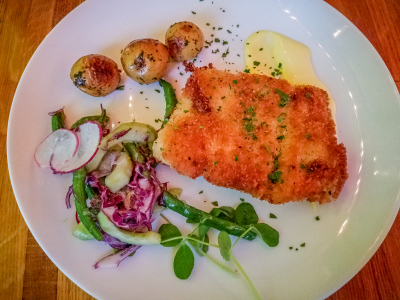 Panko-crusted haddock