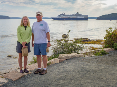 Zhanna and Dad—looking a little like cruisers?