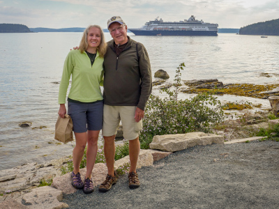 Zhanna and Rich along the Shore Path