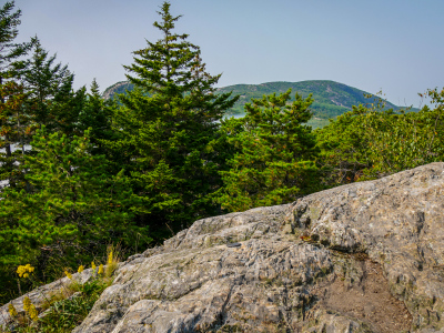 Looking northwest from GHEAD toward the Beehive and Champlain Mountain