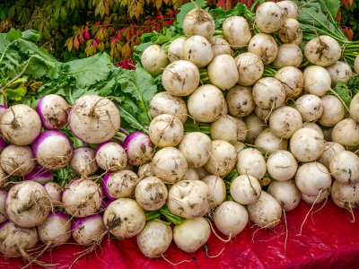 Gorgeous bunches of turnips