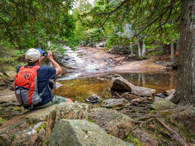 Rich finds a peaceful spot to rest