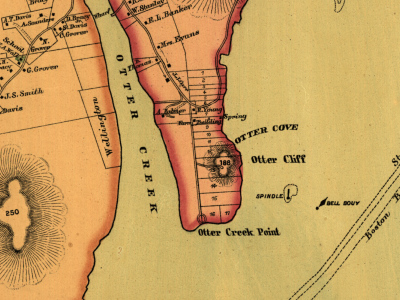 Map of Mount Desert Island, 1887