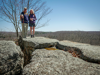 Zhanna and dad at the overlook