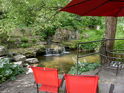 A relaxing spot by Van Auken Creek