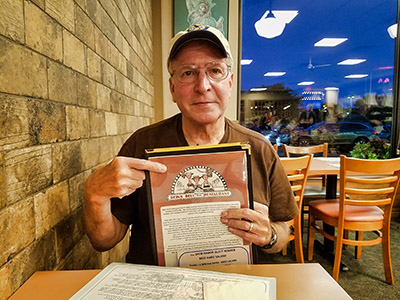 First pit-stop during the long drive, Rein’s N.Y.-style Deli in Vernon, CT.