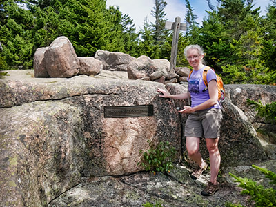 At the Triad Summit where the trail once met with other island paths