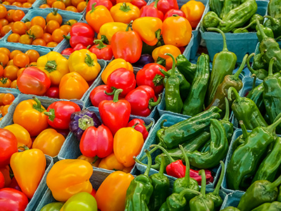 A colorful array of picturesque peppers!