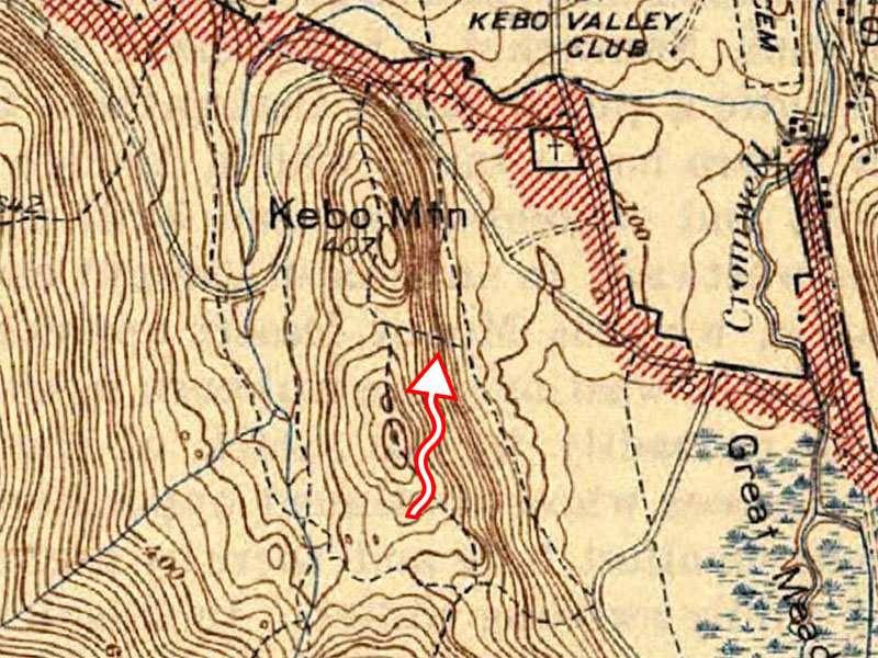 Steps possibly shown on 1942 topo map