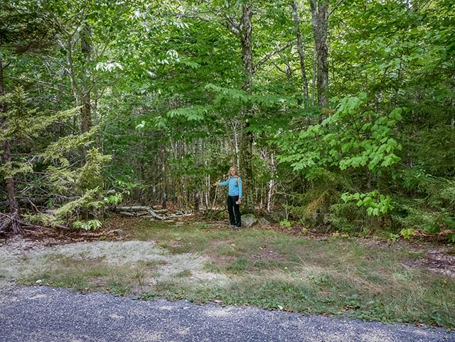 Hidden terminus of the old Boyd Road connects with a Carriage Road.