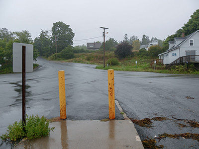 Looking W toward Rice Road