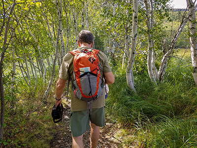 Today’s hike takes us along the Jesup Path.