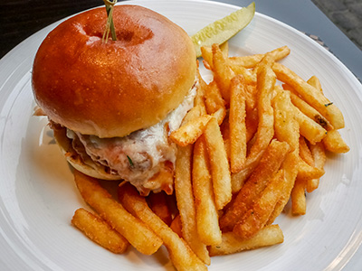 Rich’s luscious BBQ Pork Sandwich at Paddy’s