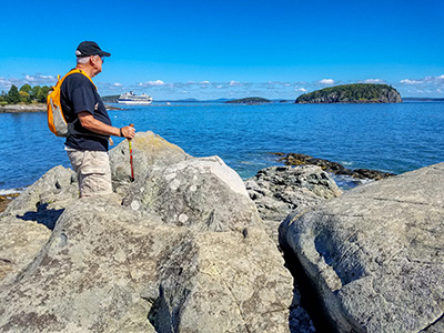 Dave checks out the view from Dorr Point