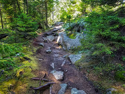 This is a very rugged and steep trail.