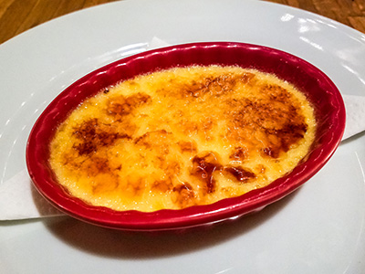 The famous Lavender Crème Brûlée