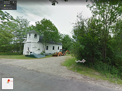 2011 Street View with boulder indicated