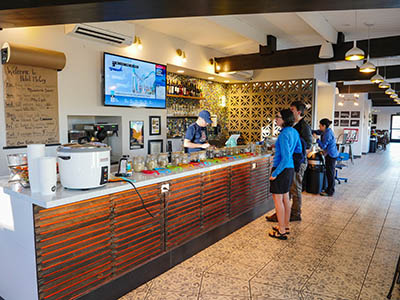 Oatmeal breakfast bar in the Hotel McCoy lobby