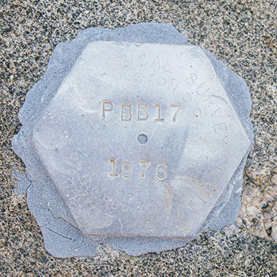 USGS Gravity Station Disk PBB 17