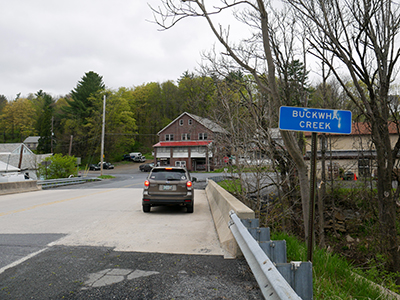 Looking N along the bridge