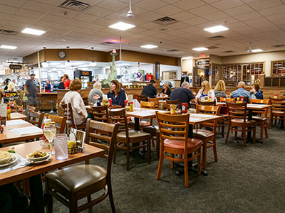 The restaurant was busy around 7:30pm.