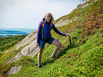 Bolt at site of carved cross on Cadillac Mountain's east face