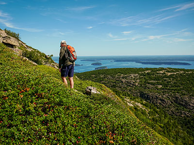 Rich on the east face of Cadillac Mountain