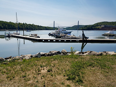 A peaceful spot along the waterfront