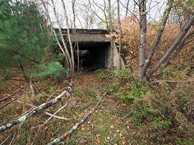 At the southeastern side of the culvert