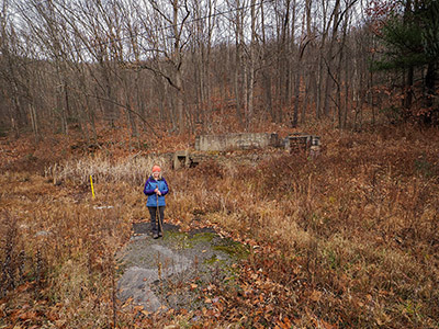 In front of the remnants of CHICCO