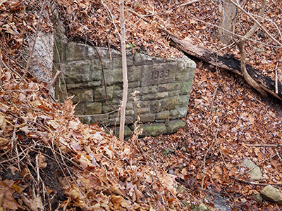 Stone bridge/culvert dated 1939