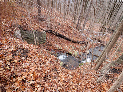 Stone bridge/culvert and nearby concrete culvert