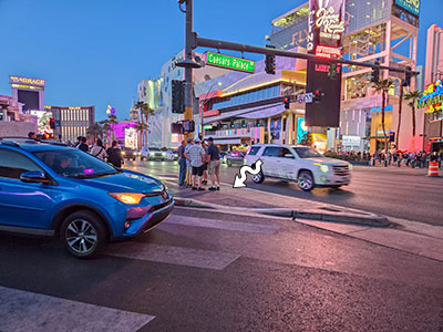 Looking N along Las Vegas Boulevard