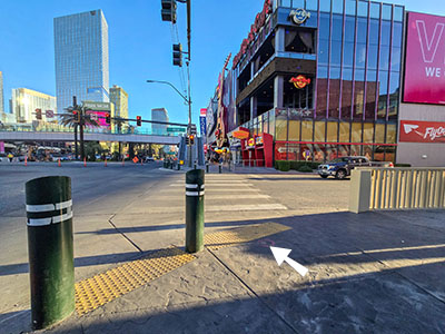 Looking N along Las Vegas Boulevard toward MGM Road; looking toward 14X RESET and 15X RESET