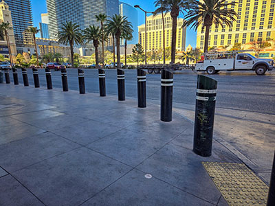 Eyelevel view of the disk; looking SW across Las Vegas Boulevard