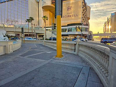 Looking E toward Las Vegas Boulevard