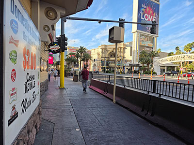 Looking SW along Las Vegas Boulevard