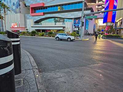 Looking NE across Las Vegas Boulevard