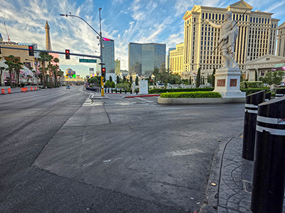 Looking SW toward Caesar's Palace