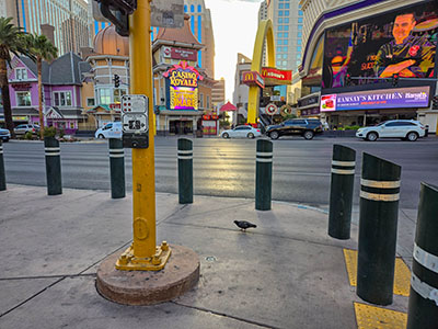 Looking E across Las Vegas Boulevard