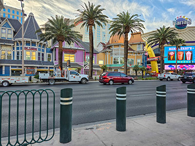 Looking E across Las Vegas Boulevard