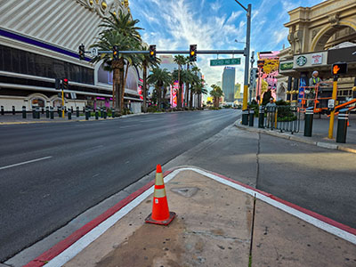 Looking S along Las Vegas Boulevard