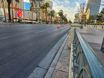 Looking S along Las Vegas Boulevard toward 058X