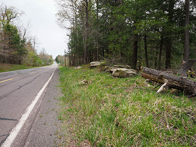 Looking N along Route 487