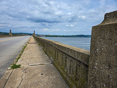 Looking ENE along the Route 462 bridge across the Susquehanna River