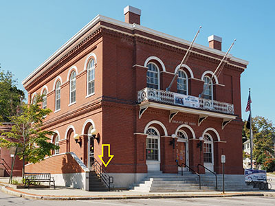 Looking W from Franklin Street