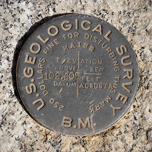 USGS Bench Mark Disk 102