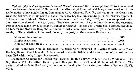 Excerpt from the 1879 Annual Report